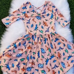 Dot dot smile ballerina dinosaur dress. Size 5/6